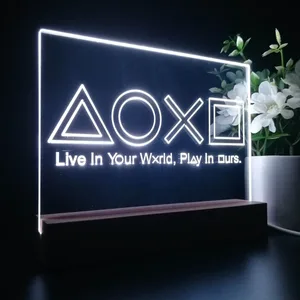 PlayStation Button Symbols LED Desk Light