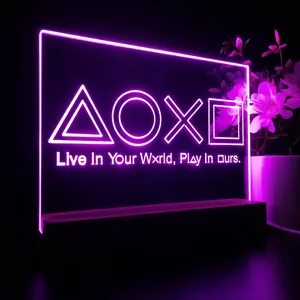 PlayStation Button Symbols LED Desk Light