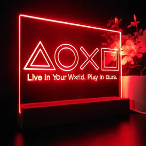 PlayStation Button Symbols LED Desk Light