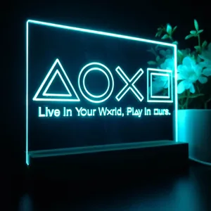 PlayStation Button Symbols LED Desk Light