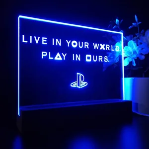 PlayStation Live In Your World Play In Ours LED Desk Light