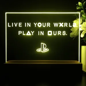 PlayStation Live In Your World Play In Ours LED Desk Light