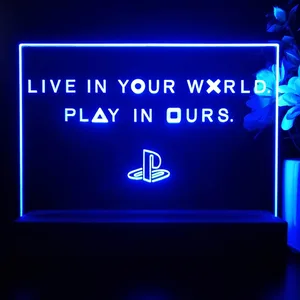 PlayStation Live In Your World Play In Ours LED Desk Light