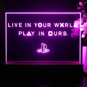 PlayStation Live In Your World Play In Ours LED Desk Light