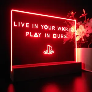 PlayStation Live In Your World Play In Ours LED Desk Light