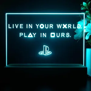 PlayStation Live In Your World Play In Ours LED Desk Light