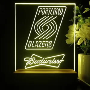 Portland Trail Blazers Budweiser LED Desk Light