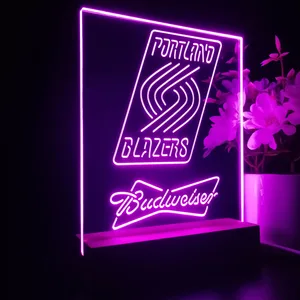 Portland Trail Blazers Budweiser LED Desk Light