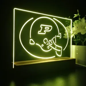 Purdue Boilermakers Helmet LED Desk Light