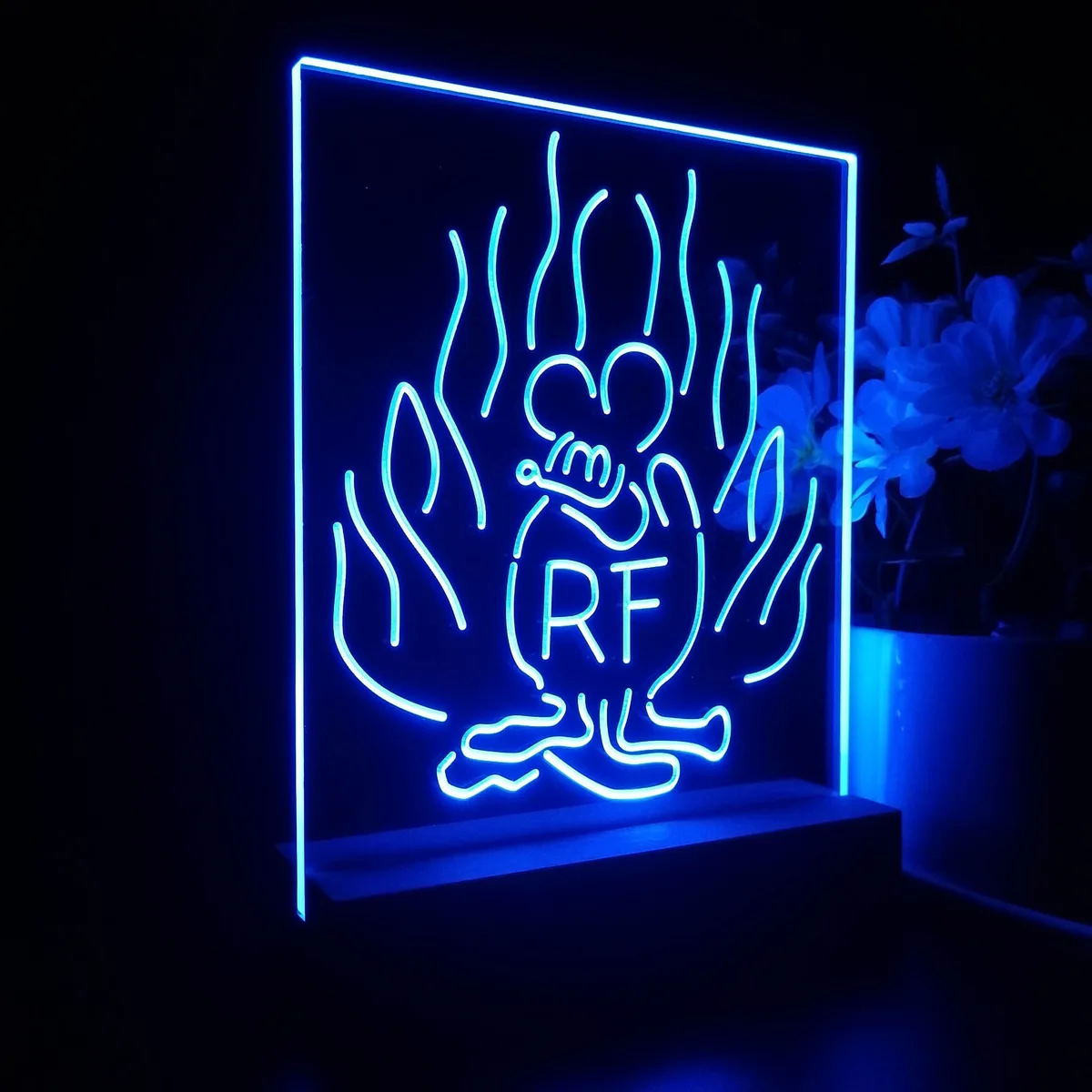 Rat Fink Fire Flame LED Desk Light
