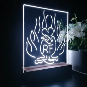 Rat Fink Fire Flame LED Desk Light
