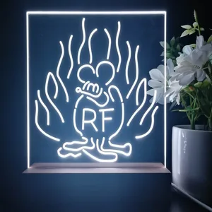 Rat Fink Fire Flame LED Desk Light
