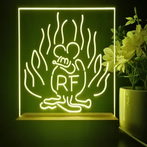 Rat Fink Fire Flame LED Desk Light