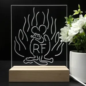 Rat Fink Fire Flame LED Desk Light
