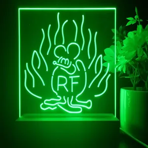 Rat Fink Fire Flame LED Desk Light