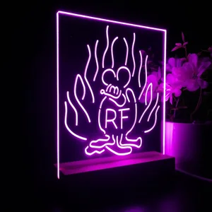 Rat Fink Fire Flame LED Desk Light
