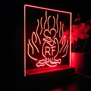 Rat Fink Fire Flame LED Desk Light