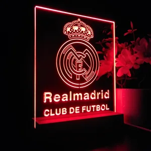 Real Madrid Club De Futbol LED Desk Light