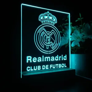 Real Madrid Club De Futbol LED Desk Light