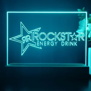 Rockstar Energy Drink RR Logo 2 LED Desk Light
