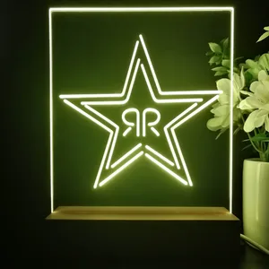 Rockstar Energy RR Star Logo LED Desk Light