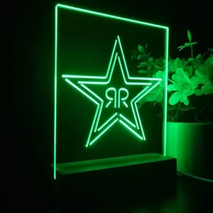 Rockstar Energy RR Star Logo LED Desk Light