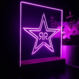Rockstar Energy RR Star Logo LED Desk Light