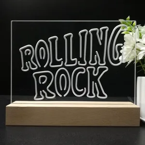 Rolling Rock Banner LED Desk Light