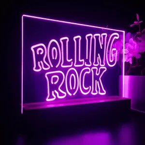 Rolling Rock Banner LED Desk Light