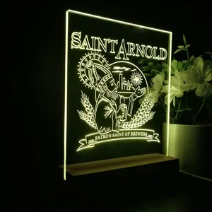 Saint Arnold Patron Saint of Brewers LED Desk Light