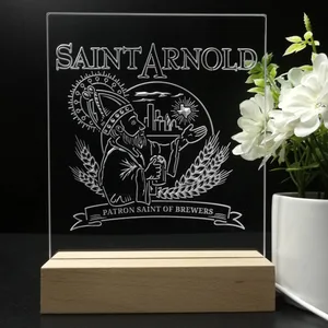 Saint Arnold Patron Saint of Brewers LED Desk Light