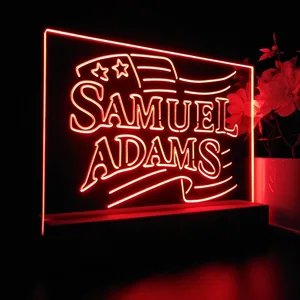 Samuel Adams American Flag LED Desk Light