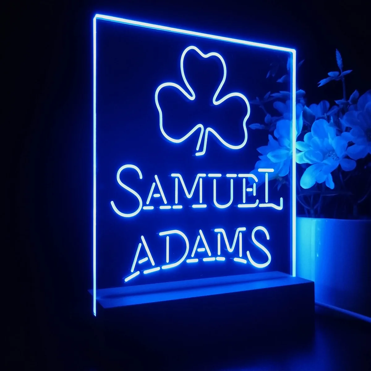 Samuel Adams Clover Shamrock LED Desk Light