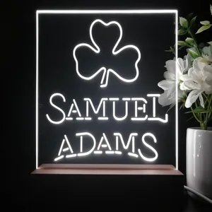 Samuel Adams Clover Shamrock LED Desk Light