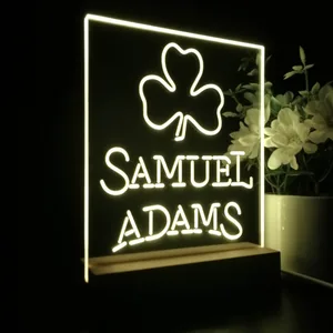 Samuel Adams Clover Shamrock LED Desk Light
