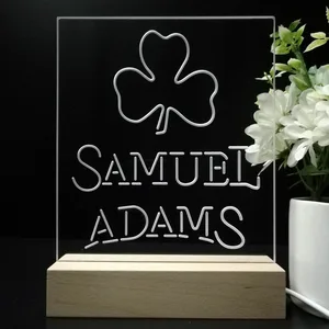 Samuel Adams Clover Shamrock LED Desk Light
