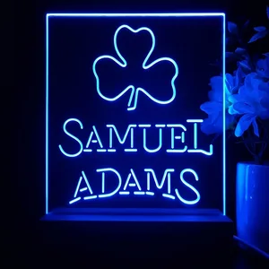 Samuel Adams Clover Shamrock LED Desk Light