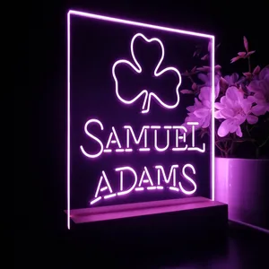 Samuel Adams Clover Shamrock LED Desk Light