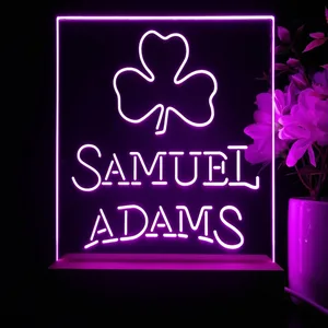 Samuel Adams Clover Shamrock LED Desk Light