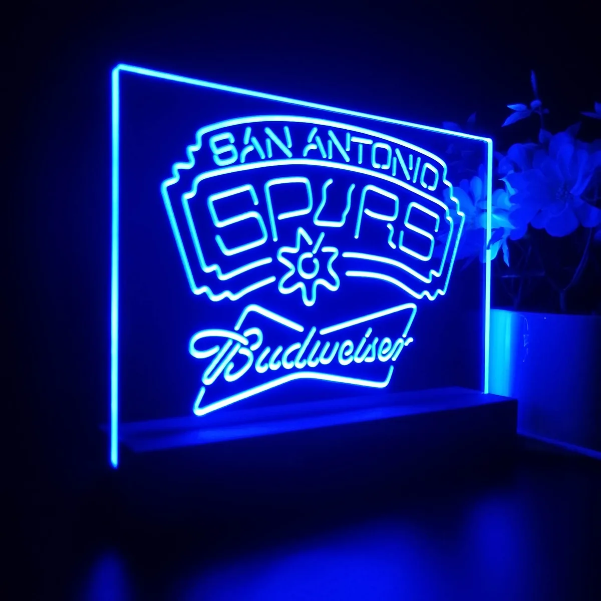 San Antonio Spurs Budweiser LED Desk Light