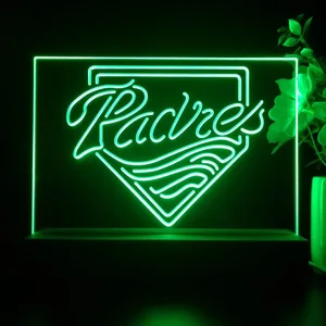 San Diego Padres Logo 1 LED Desk Light - Legacy Edition