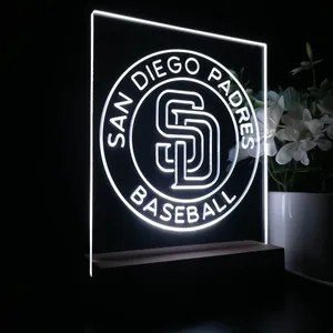 San Diego Padres Logo 2 LED Desk Light