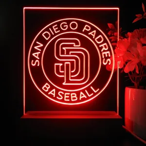 San Diego Padres Logo 2 LED Desk Light
