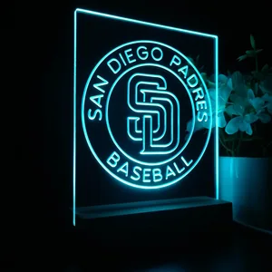San Diego Padres Logo 2 LED Desk Light