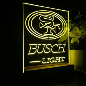 San Francisco 49ers Busch Light LED Desk Light