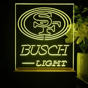 San Francisco 49ers Busch Light LED Desk Light