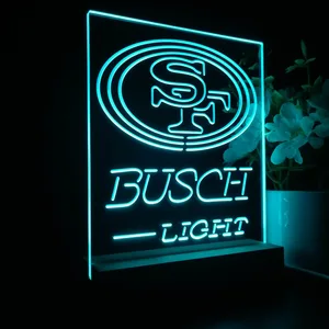 San Francisco 49ers Busch Light LED Desk Light