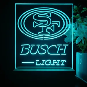 San Francisco 49ers Busch Light LED Desk Light