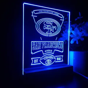 San Francisco 49ers EST 1946 LED Desk Light