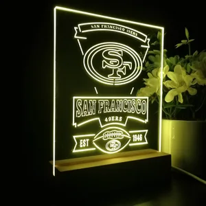 San Francisco 49ers EST 1946 LED Desk Light